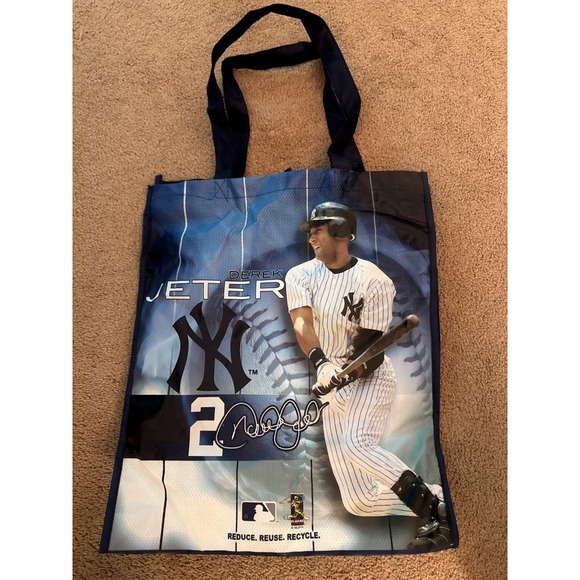 New York Yankees Other - New York Yankees Baseball DEREK JETER Shopping Tote Gift bag reusable Grocery L